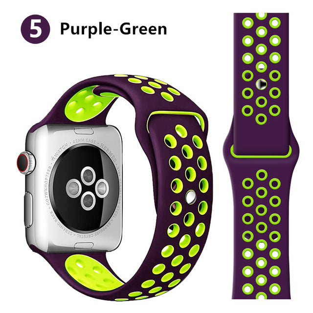 Strap For Apple Watch band 44mm 40mm correa apple watch 5 4 3 iwatch band 42mm 38mm Sport Silicone bracelet watchband accessorie