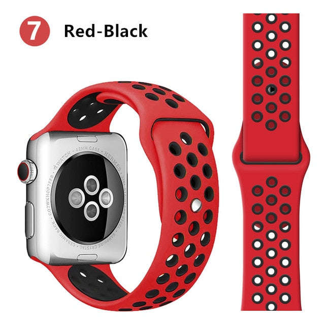 Strap For Apple Watch band 44mm 40mm correa apple watch 5 4 3 iwatch band 42mm 38mm Sport Silicone bracelet watchband accessorie