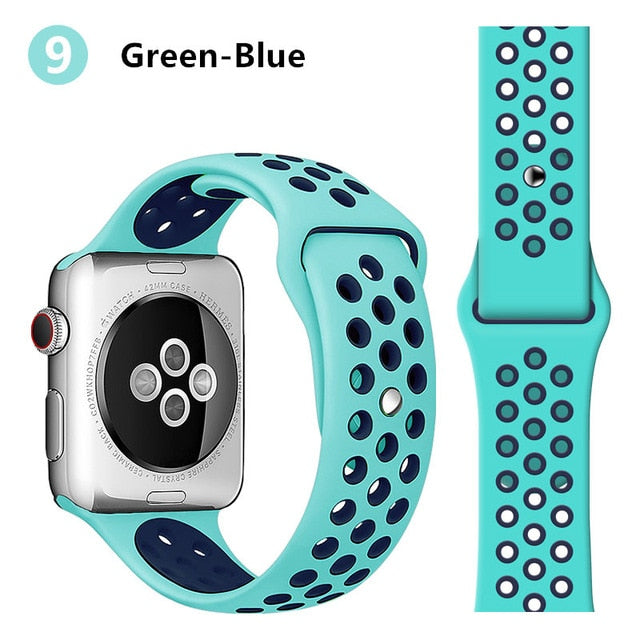 Strap For Apple Watch band 44mm 40mm correa apple watch 5 4 3 iwatch band 42mm 38mm Sport Silicone bracelet watchband accessorie