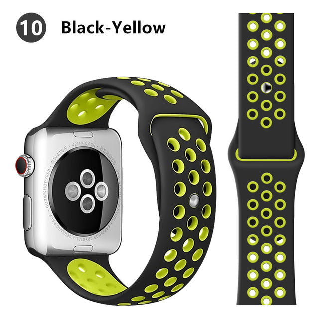 Strap For Apple Watch band 44mm 40mm correa apple watch 5 4 3 iwatch band 42mm 38mm Sport Silicone bracelet watchband accessorie