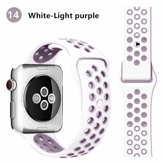 Strap For Apple Watch band 44mm 40mm correa apple watch 5 4 3 iwatch band 42mm 38mm Sport Silicone bracelet watchband accessorie