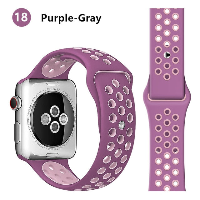 Strap For Apple Watch band 44mm 40mm correa apple watch 5 4 3 iwatch band 42mm 38mm Sport Silicone bracelet watchband accessorie