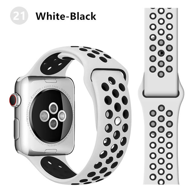 Strap For Apple Watch band 44mm 40mm correa apple watch 5 4 3 iwatch band 42mm 38mm Sport Silicone bracelet watchband accessorie