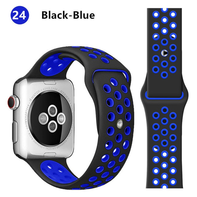 Strap For Apple Watch band 44mm 40mm correa apple watch 5 4 3 iwatch band 42mm 38mm Sport Silicone bracelet watchband accessorie