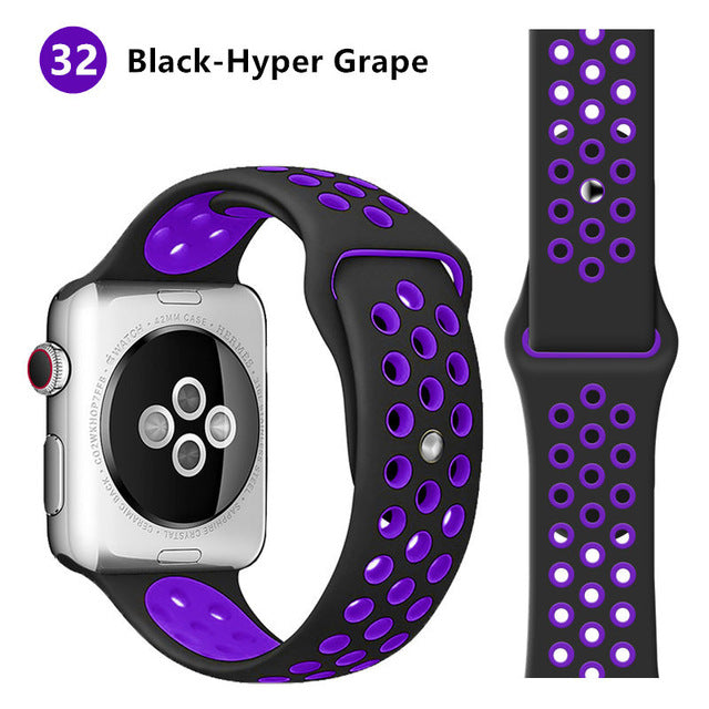 Strap For Apple Watch band 44mm 40mm correa apple watch 5 4 3 iwatch band 42mm 38mm Sport Silicone bracelet watchband accessorie