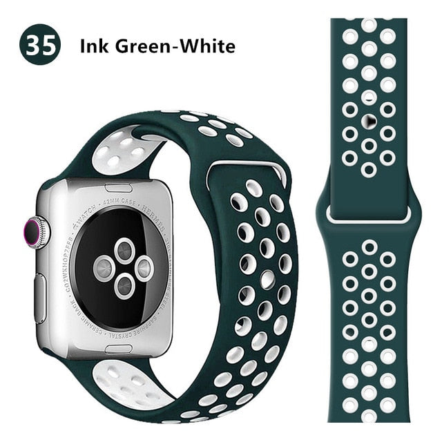 Strap For Apple Watch band 44mm 40mm correa apple watch 5 4 3 iwatch band 42mm 38mm Sport Silicone bracelet watchband accessorie