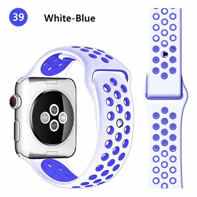 Strap For Apple Watch band 44mm 40mm correa apple watch 5 4 3 iwatch band 42mm 38mm Sport Silicone bracelet watchband accessorie