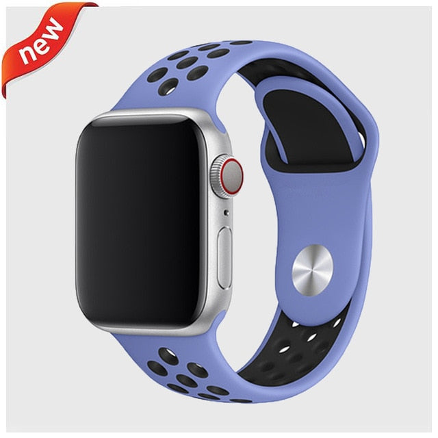 Strap For Apple Watch band 44mm 40mm correa apple watch 5 4 3 iwatch band 42mm 38mm Sport Silicone bracelet watchband accessorie