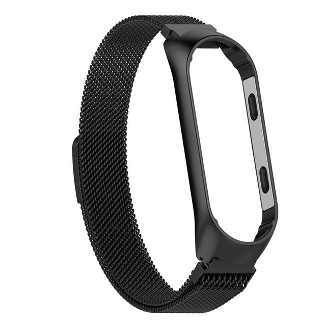 Wristband Metal Stainless Steel Strap For Mi Band 4 Xiaomi Mi Band 4 3 Wrist Watch Strap For Xiaomi Miband 3 4 Bracelet