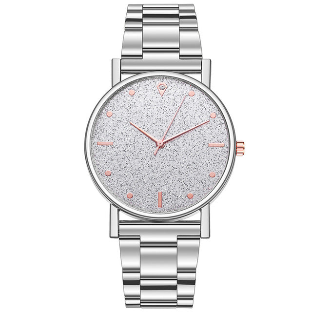 2019 Fashion Women's steel Bracelet Watches Luxury Diamond Star dial Ladies Dress Clocks Quartz Analog Montre femme Casual Watch