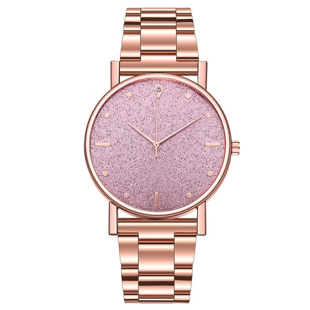 2019 Fashion Women's steel Bracelet Watches Luxury Diamond Star dial Ladies Dress Clocks Quartz Analog Montre femme Casual Watch