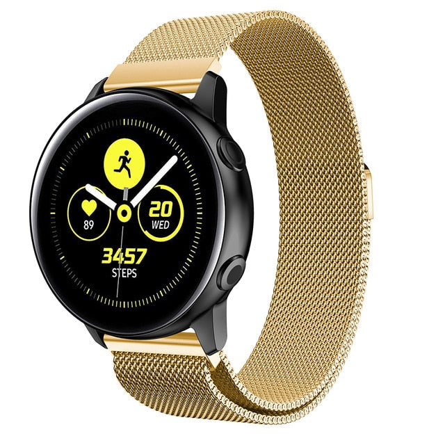 Milanese strap For Samsung Galaxy watch Active 2 46mm/42mm Gear S3 Frontier band 22mm stainless steel bracelet Active2 40mm 44mm