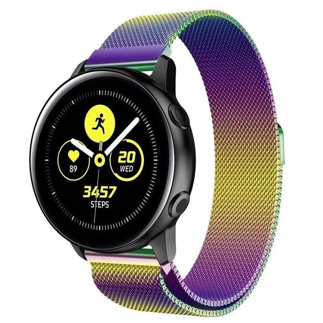 Milanese strap For Samsung Galaxy watch Active 2 46mm/42mm Gear S3 Frontier band 22mm stainless steel bracelet Active2 40mm 44mm