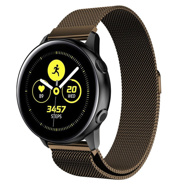 Milanese strap For Samsung Galaxy watch Active 2 46mm/42mm Gear S3 Frontier band 22mm stainless steel bracelet Active2 40mm 44mm