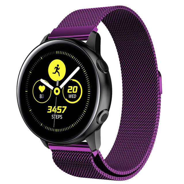 Milanese strap For Samsung Galaxy watch Active 2 46mm/42mm Gear S3 Frontier band 22mm stainless steel bracelet Active2 40mm 44mm