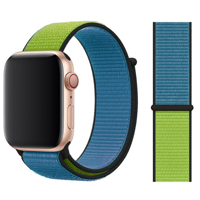 Strap For Apple Watch band 44mm/40mm Sport loop iwatch band 5 42mm 38mm correa pulseira apple watch 5 3 4 band nylon watchband