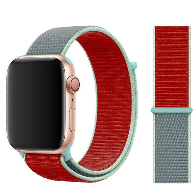Strap For Apple Watch band 44mm/40mm Sport loop iwatch band 5 42mm 38mm correa pulseira apple watch 5 3 4 band nylon watchband