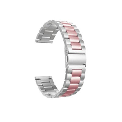 22mm Width Universal Stainless Steel Band For Samsung Galaxy Watch 46mm /Gear S3 Classic/S3 Frontier Watch Strap Metal Wristband