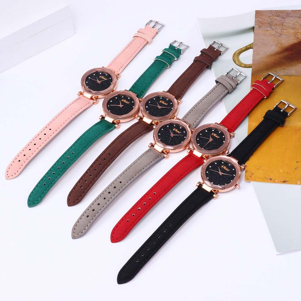 SHSHD Classic Designer Watches Women Quartz Wristwatch Diamond Starry Luxury Ladies Watch Dress Valentine's Day Gift Reloj Mujer