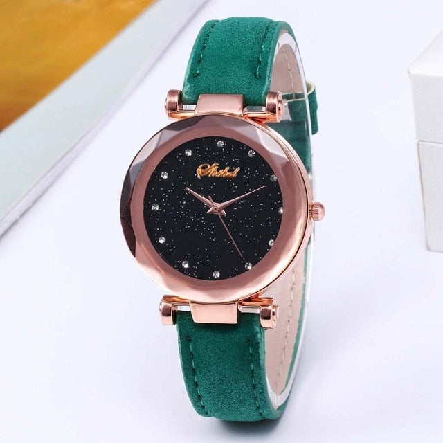 SHSHD Classic Designer Watches Women Quartz Wristwatch Diamond Starry Luxury Ladies Watch Dress Valentine's Day Gift Reloj Mujer