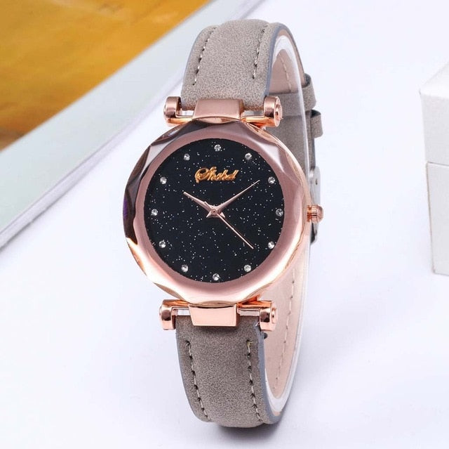 SHSHD Classic Designer Watches Women Quartz Wristwatch Diamond Starry Luxury Ladies Watch Dress Valentine's Day Gift Reloj Mujer