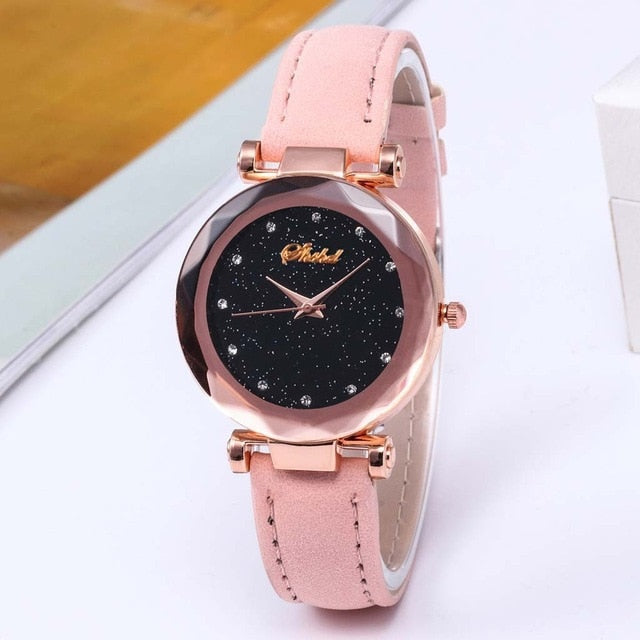 SHSHD Classic Designer Watches Women Quartz Wristwatch Diamond Starry Luxury Ladies Watch Dress Valentine's Day Gift Reloj Mujer