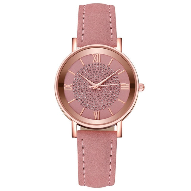 Montre Femme Watch Women Fashion Luxury Crystal Starry Sky Romantique Casual Quartz Watch Bracelet High-end Ladies Clock Simple