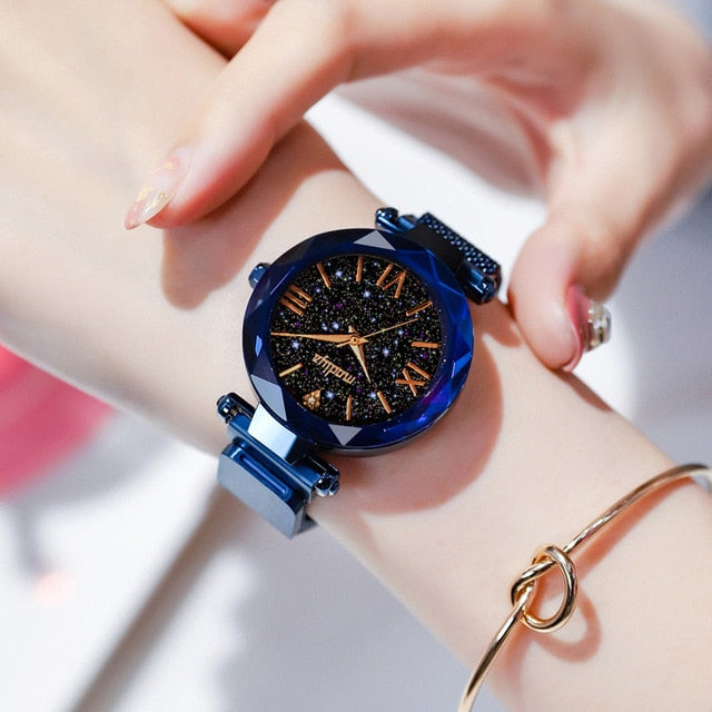 2019 Women Watches Magnetic Starry Sky Female Clock Quartz Wristwatch Fashion Ladies reloj mujer relogio feminino Shiny Trend