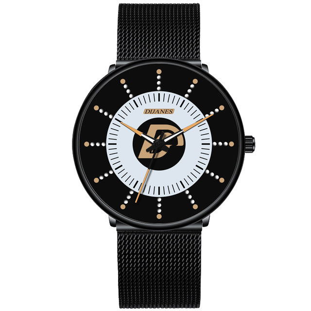 2020 Minimalist Fashion Mens Watch Ultra Thin Business Luminous Classic Stainless Steel Mesh Belt Quartz Watch Relogio Masculino