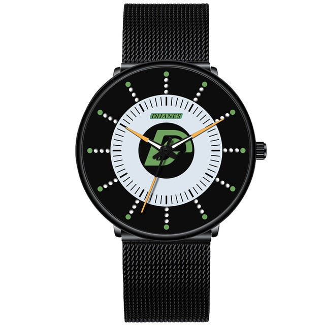 2020 Minimalist Fashion Mens Watch Ultra Thin Business Luminous Classic Stainless Steel Mesh Belt Quartz Watch Relogio Masculino