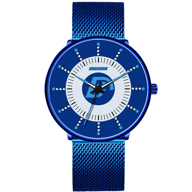 2020 Minimalist Fashion Mens Watch Ultra Thin Business Luminous Classic Stainless Steel Mesh Belt Quartz Watch Relogio Masculino