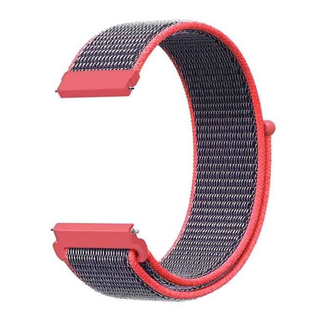 22mm 20mm HOOK LOOP Nylon Watch Strap Band For Amazfit Huawei Samsung Gear S3 Sport Replacement Watch Bands