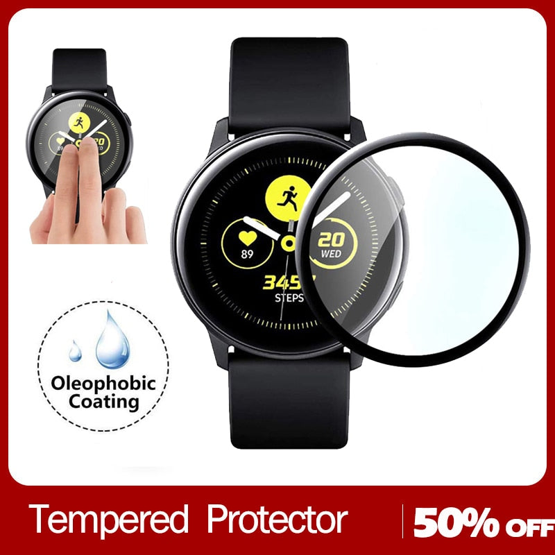 3D Full Cover Tempered Glass for Samsung active 2 40mm 44mm  Glass Screen Protector For active 2