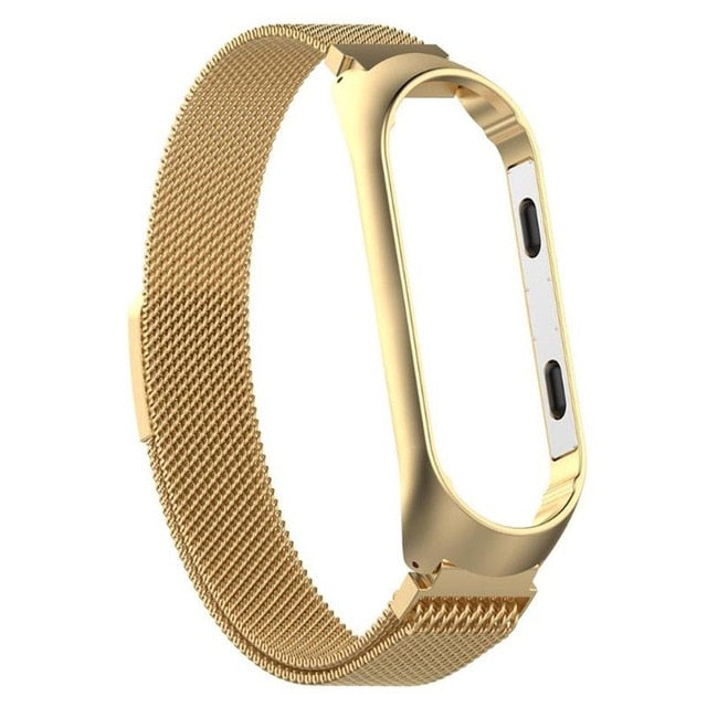Metal Frame Smart Watch Wrist For Xiaomi Band 4/3 Mi Band 4 Wristband Smart Bracelet Wristband Strap Smart Ring 2019 5colors