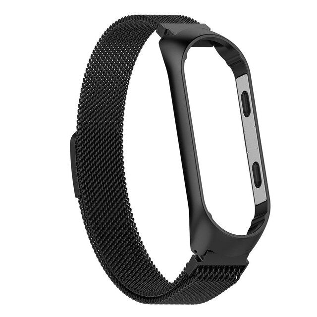 Metal Frame Smart Watch Wrist For Xiaomi Band 4/3 Mi Band 4 Wristband Smart Bracelet Wristband Strap Smart Ring 2019 5colors