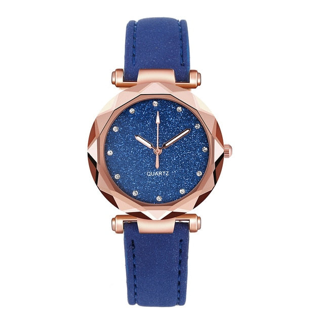 New Women Watches Fashion Dress for Ladies Watch Quartz Wrist Watch Rhinestone Starry Sky Casual Clock Manchette montre femme %
