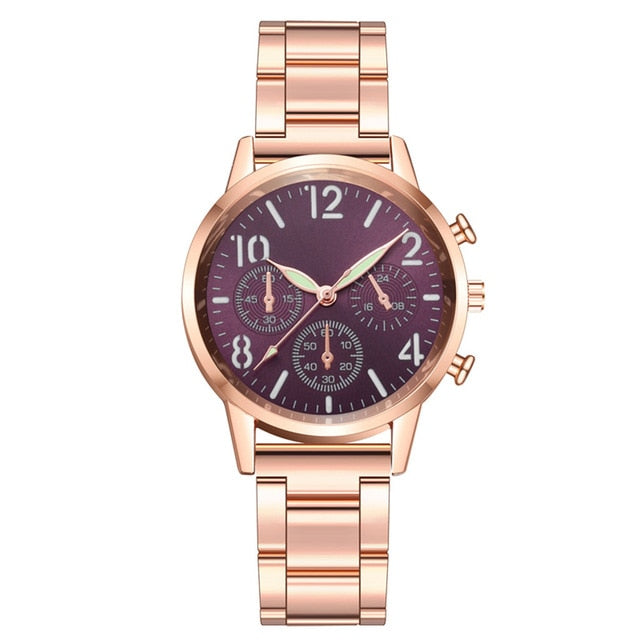 DUOBLA women watches luxury brand ladies watch quartz watch fashion geneva Stainless Steel Luminous Dial wrist watches women