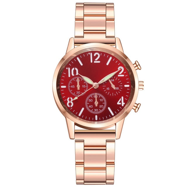 DUOBLA women watches luxury brand ladies watch quartz watch fashion geneva Stainless Steel Luminous Dial wrist watches women