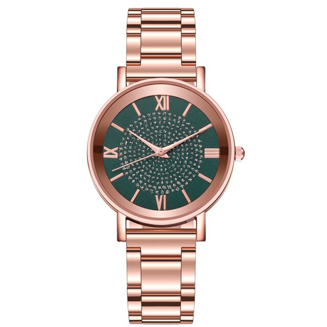 DUOBLA Luxury women watches Fashion quartz wristwatches Watch Women Stainless Steel Strap Alloy Dial Casual Geneva Watch