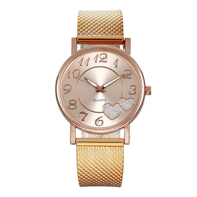 DUOBLA Luxury women watches Fashion quartz wristwatches Gold Silver Silica gel strap starry sky watch Alloy dial Dress Elegant