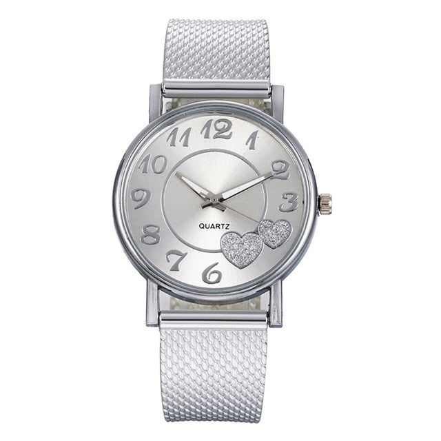 DUOBLA Luxury women watches Fashion quartz wristwatches Gold Silver Silica gel strap starry sky watch Alloy dial Dress Elegant