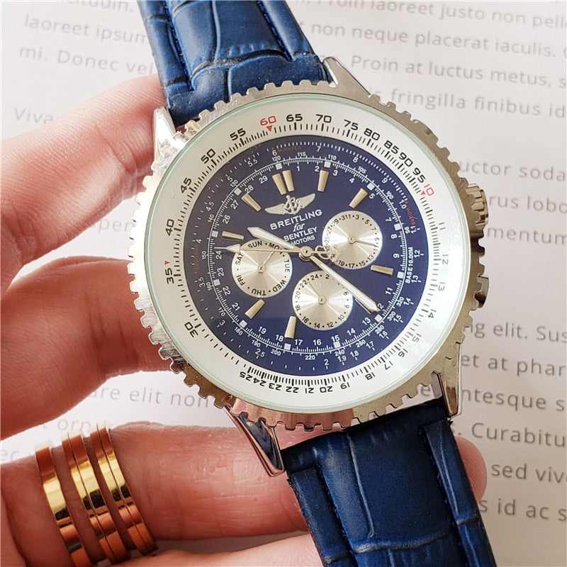 NEW Breitling Luxury Brand Mechanical Wristwatch Mens Watches Quartz Watch with Stainless Steel Strap relojes hombre automatic