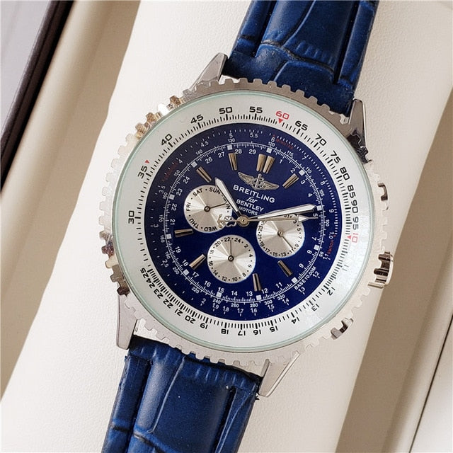 NEW Breitling Luxury Brand Mechanical Wristwatch Mens Watches Quartz Watch with Stainless Steel Strap relojes hombre automatic