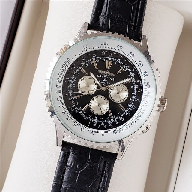 NEW Breitling Luxury Brand Mechanical Wristwatch Mens Watches Quartz Watch with Stainless Steel Strap relojes hombre automatic