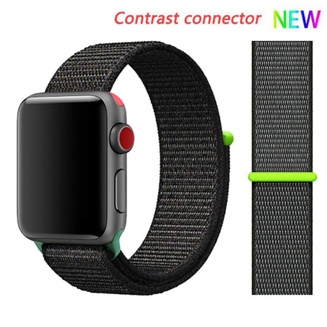 Nylon Strap for Apple watch 5 Band 44mm 40mm iWatch band 42mm 38mm Sport Loop Watchband bracelet Apple watch 4 3 2 1 38 40 44 mm