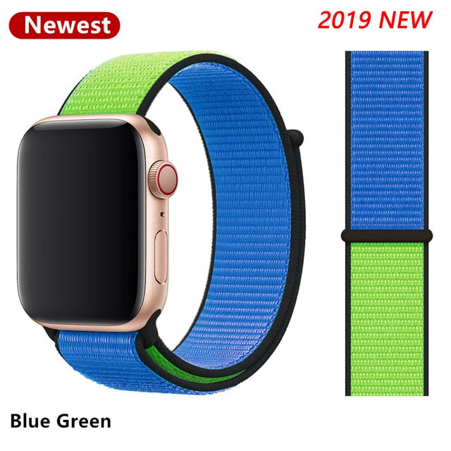 Nylon Strap for Apple watch 5 Band 44mm 40mm iWatch band 42mm 38mm Sport Loop Watchband bracelet Apple watch 4 3 2 1 38 40 44 mm