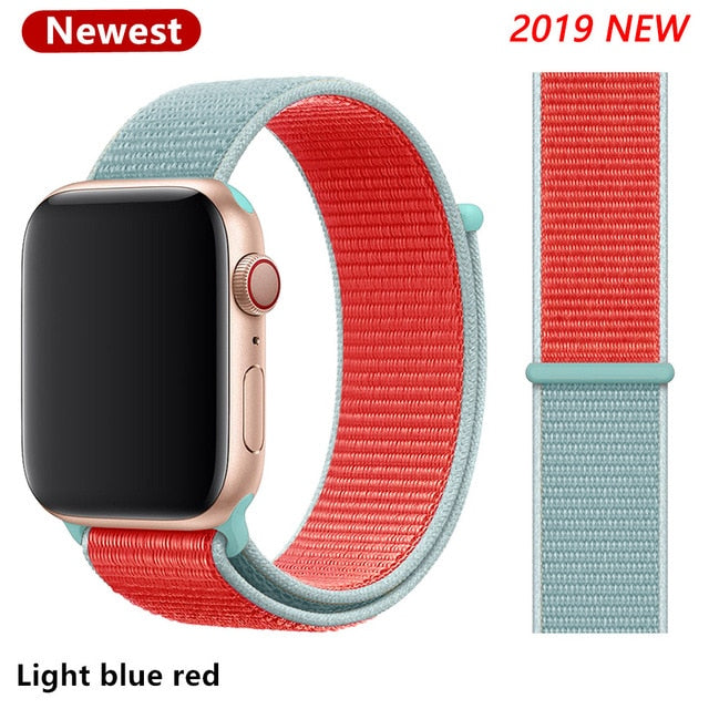 Nylon Strap for Apple watch 5 Band 44mm 40mm iWatch band 42mm 38mm Sport Loop Watchband bracelet Apple watch 4 3 2 1 38 40 44 mm