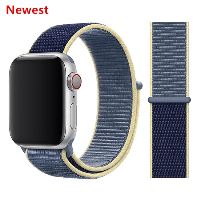 Nylon Strap for Apple watch 5 Band 44mm 40mm iWatch band 42mm 38mm Sport Loop Watchband bracelet Apple watch 4 3 2 1 38 40 44 mm