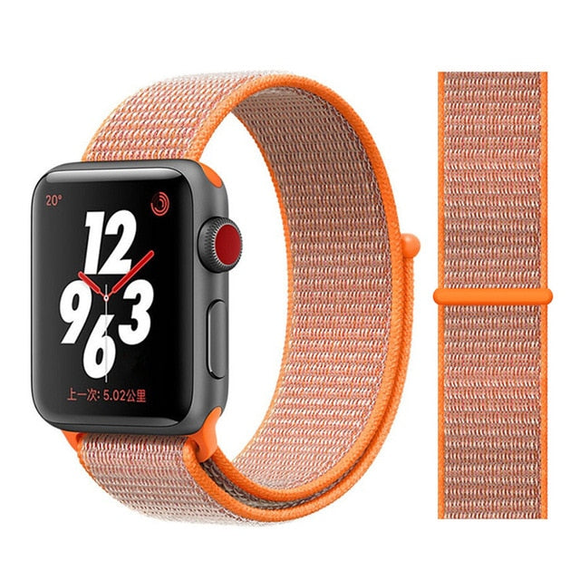 Nylon Strap for Apple watch 5 Band 44mm 40mm iWatch band 42mm 38mm Sport Loop Watchband bracelet Apple watch 4 3 2 1 38 40 44 mm