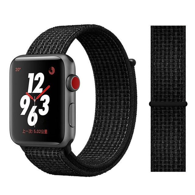 Nylon Strap for Apple watch 5 Band 44mm 40mm iWatch band 42mm 38mm Sport Loop Watchband bracelet Apple watch 4 3 2 1 38 40 44 mm